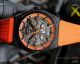 Super High AAA Replica Zenith Defy Classic 41mm Watches Skeleton Dial Orange Rubber Band (6)_th.jpg